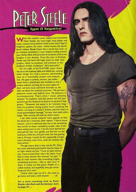 peter steele play girl|Peter Steele in PlayGirl Magazine Photos (1994)